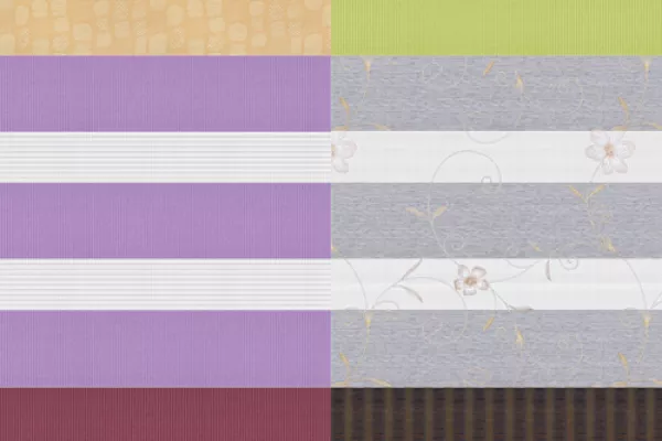 Цвета рулонных штор день-ночь